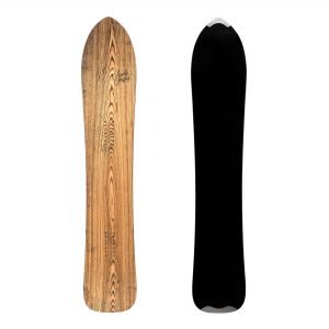 Sandy shapes fantastica directional freeride snowboard in natural wood