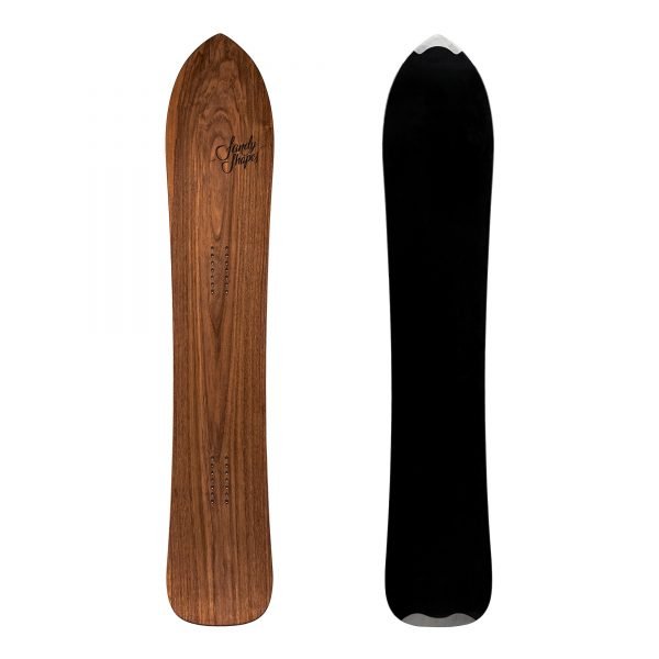 Sandy shapes fantastica directional freeride snowboard in walnut