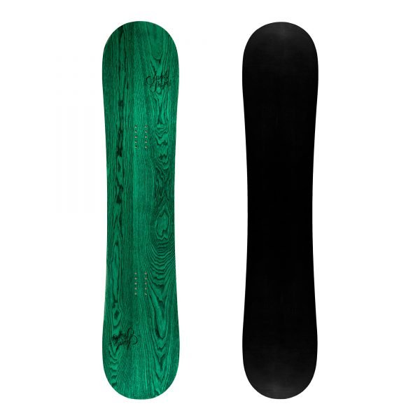 Ribelle - Snowboard freestyle twin-tip in legno verde