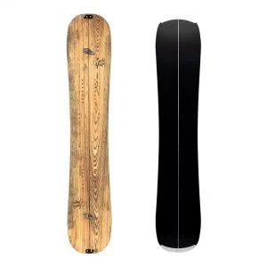 Zingara split, una Splitboard twin-tip e leggera in legno di frassino